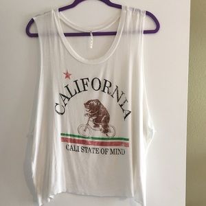 White Loose Fit Tank